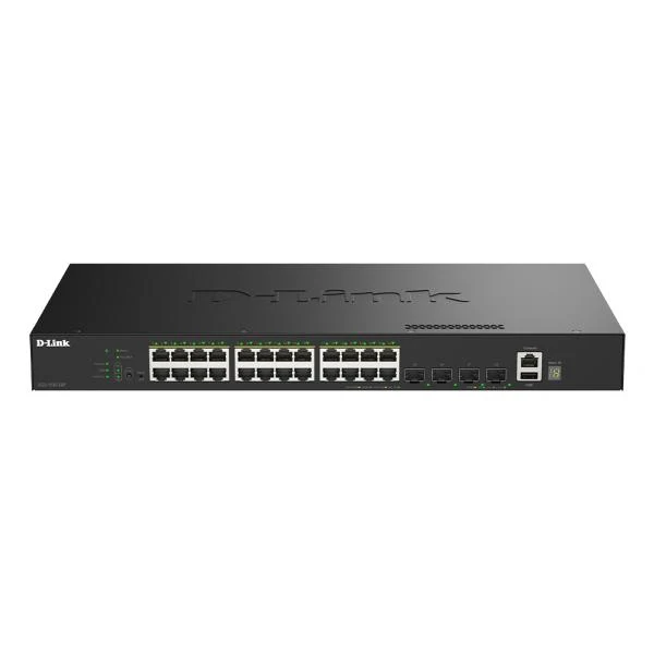 D-Link DGS-1530-28P/E switch di rete Gestito L2 Gigabit Ethernet (10/100/1000) Supporto Power over Ethernet (PoE) Nero [DGS-1530-28P/E]