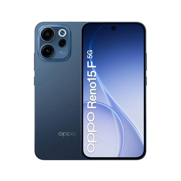 OPPO Reno15 F 5G AI Smartphone, Tripla fotocamera 50+8+2MP, Selfie 50MP, Display 6.57 120HZ AMOLED FHD+, 6500mAh, RAM 8GB(Esp2GB/4GB/8GB)+ROM 256GB [Versione Italia], Twilight Black [0165230287]