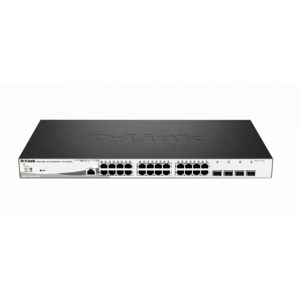 D-LINK SWITCH 24 PORTE GIGABIT POE + 4 PORTE SFP JUMBO FRAME 370W [DGS-1210-28MP]