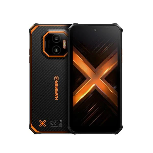 HAMMER Energy X2 5G 8/256 GB 15,5 cm (6.1") Doppia SIM Android 15 USB tipo-C 8 GB 5000 mAh Nero, Arancione [TEL001066]
