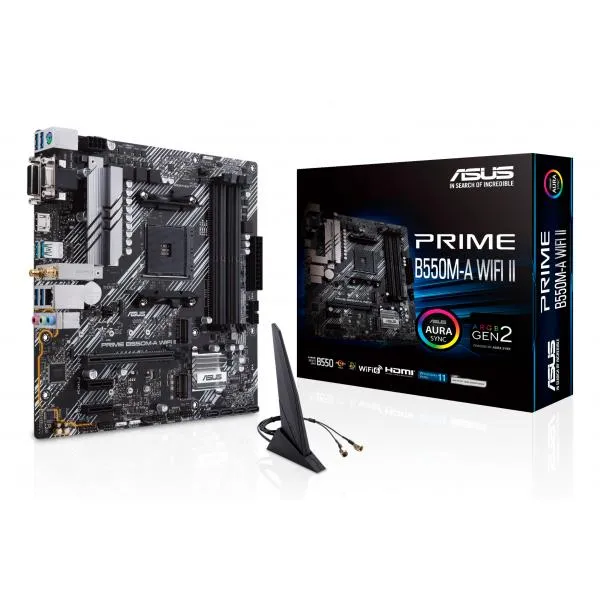 ASUS PRIME B550M-A WIFI II AMD B550 Socket AM4 micro ATX [90MB19X0-M0EAY0]