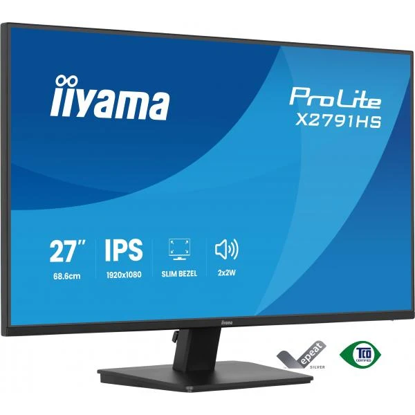 iiyama ProLite X2791HS-B1 Monitor PC 68,6 cm (27") 1920 x 1080 Pixel Full HD LED Nero [X2791HS-B1]