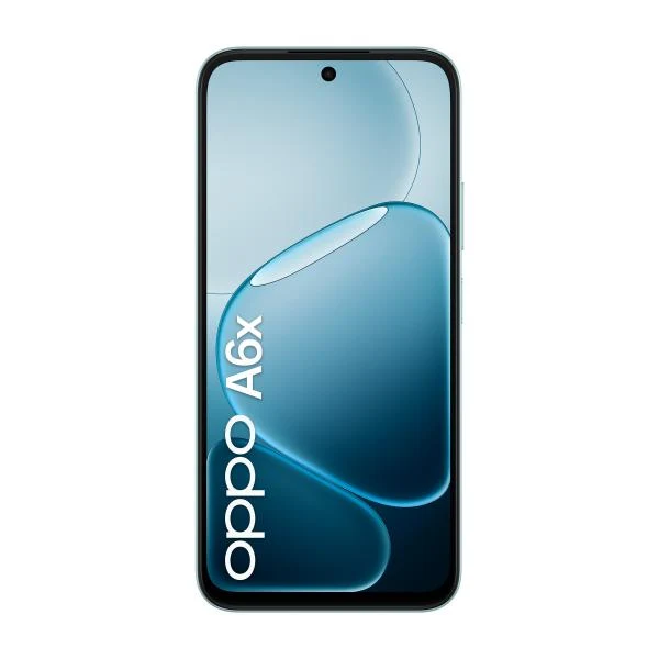 OPPO A6x AI Smartphone, doppia fotocamera 13MP+QVGA, Selfie 5MP, Display 6.75 120HZ IPS HD+, 6100mAh, RAM 4GB(Esp1GB/2GB/4GB)+ROM 128GB [Versione Italia], Ice Blue [0165160287]