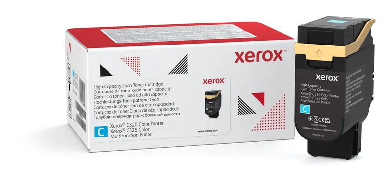 Xerox Cartuccia toner Ciano a Alta capacità da 5500 Pagine per Stampante a colori C320/multifunzione a colori C325 (006R04828) [006R04828]