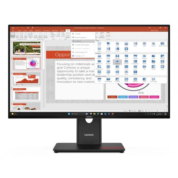 LENOVO MONITOR 27 LED IPS 16:9 FHD 6 MS 350 CDM, PIVOT, HDMI, MULTIMEDIALE T27-40 [64A5MAT6EU]
