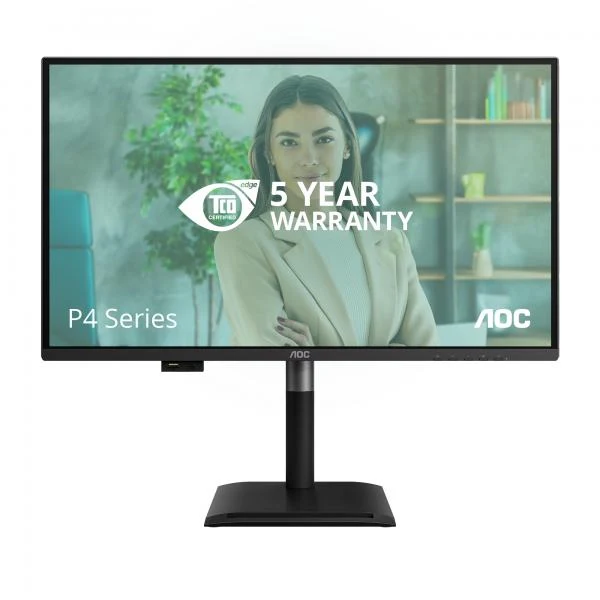 AOC MONITOR 27 LED IPS QHD 16:9 4MS 120hz 350 CDM, PIVOT, DP/HDMI, USB-C, MULTIMEDIALE [Q27P4U]
