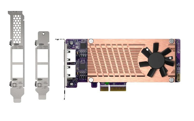 QNAP QM2-2P2G2T scheda di rete e adattatore Interno Ethernet 2500 Mbit/s [QM2-2P2G2T]