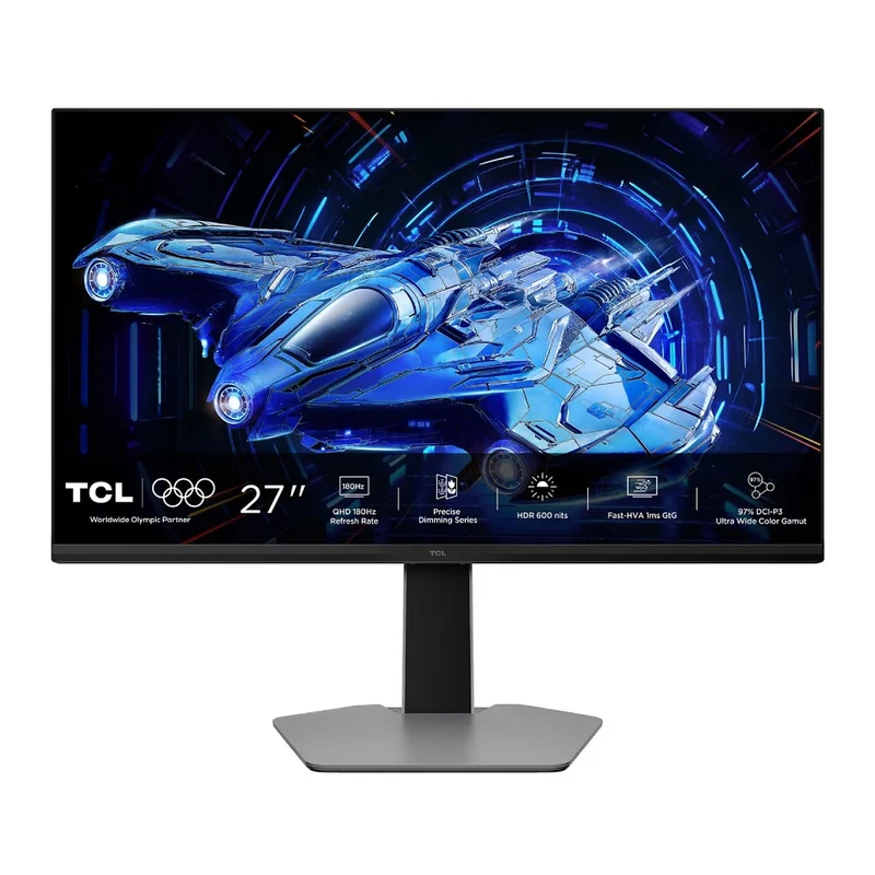 TCL MONITOR GAMING 27 mLED IPS 16:9 QHD 1MS 180hz 600 CDM, miniLED Direct-180, 99 sRGB, DP/HDMI, BIANCO [27G64]