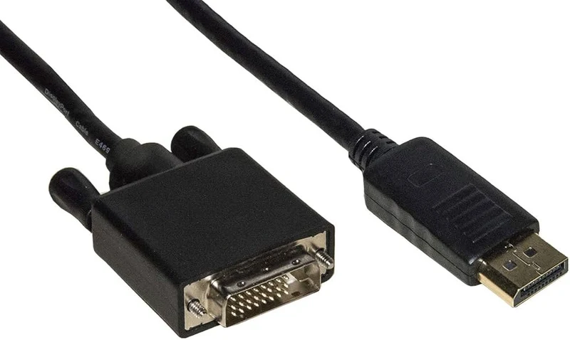 LINK CAVO DISPLAYPORT MASCHIO - DVI MASCHIO CONTATTI DORATI MT. 3 [LKCDPDVI30]