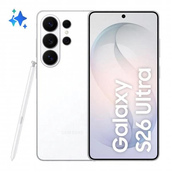 Samsung Galaxy S26 Ultra Smartphone AI, 512GB, Privacy Display integrato, Processore potente, Assistente Foto, Camera 200 MP, 5000 mAh, White [SM-S948BZWGEUE]