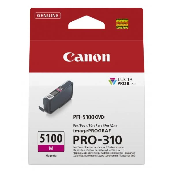 Canon PFI-5100 M cartuccia d'inchiostro 1 pz Originale Magenta [6954C001]