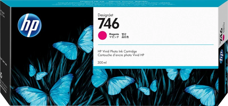 HP Cartuccia di inchiostro magenta 746 DesignJet da 300 ml [P2V78A]