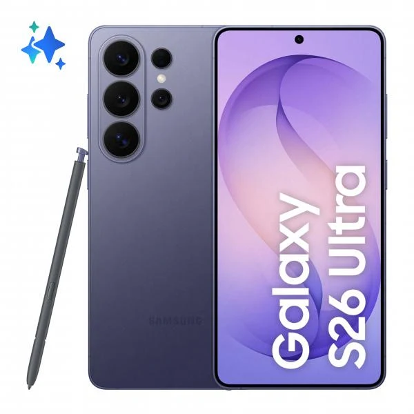 Samsung Galaxy S26 Ultra Smartphone AI, 256GB, Privacy Display integrato, Processore potente, Assistente Foto, Camera 200 MP, 5000 mAh, Cobalt Violet [SM-S948BZVDEUE]