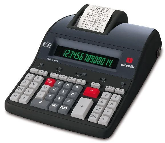 Olivetti Logos 914T calcolatrice Desktop Calcolatrice con stampa Nero [B5898]