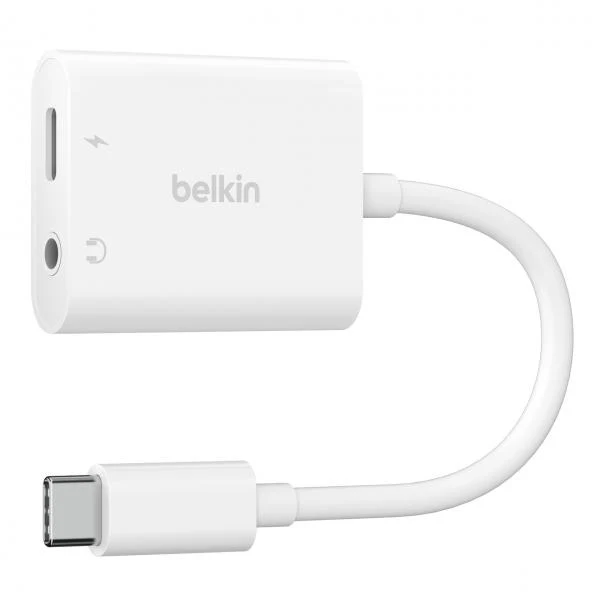 Belkin ROCKSTAR 3.5 MM AUDIO + USB-C CHARGE ADAPTER [NPA004BTWH]