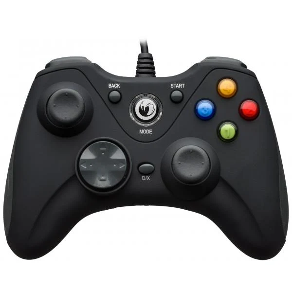 NACON CONTROLLER WIRED PER PC CON PULSANTE HOME COMPATIBILE CON TUTTI I GIOCHI PER PC E CON WINDOWS XP/VISTA/7/8/10 - BLACK [PCGC-100XF]