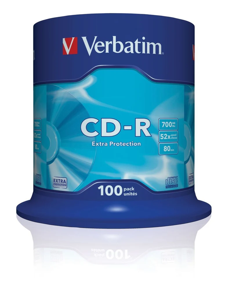 Verbatim CD-R Extra Protection 700 MB 52x 100 pz [43411]