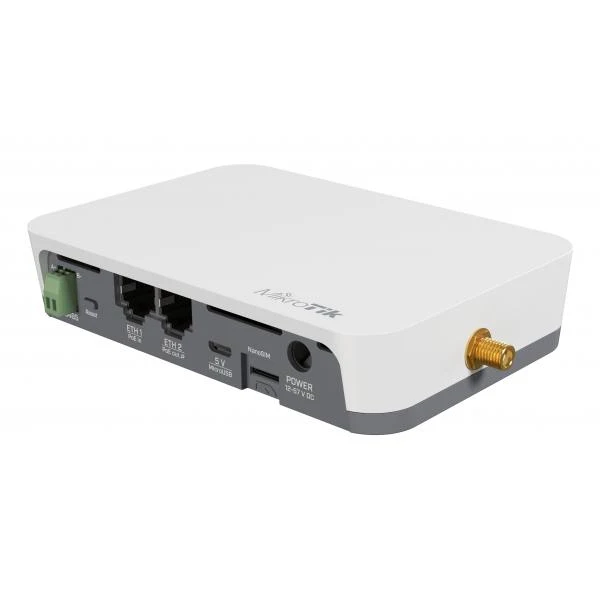 Mikrotik - KNOT LR9G kit, 2x Fast Ethernet, 2.4 GHz Wi-Fi n, LoRa 915MHz, LTE Cat-M1/NB2, GPS, Bluetooth 5.2, USB, microSIM, CPU QCA9531 650MHz, 64MB RAM, GPIO/RS485, RouterOS v7 L4, PoE-in/out, DC/Mi [RB924iR-2nD-BT5&BG770A&R11e-LR9G]
