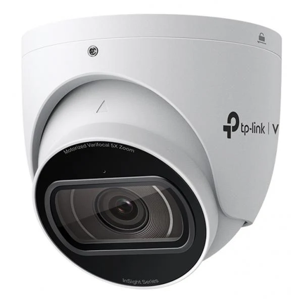 TP-Link - 4MP IR Motorized Varifocal Turret Network Camera SPEC: 4MP, 2.7mm~13.5mm Varifocal (5x), 1/2.9?? Progressive Scan CMOS, H.265+/H.265/H.264+/H.264, IR LED, 25fps/30fps (2688x1520), IP67, IK1 [InSightS445ZI]