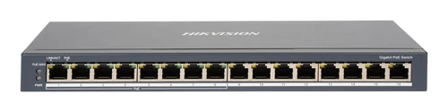 SWITCH HIKVISION GIGABIT CASE METALLICO POE - SOHO 8 GIGABIT POE PORTS, 8 GIGABIT RJ45, 802.3AF/AT, [DS-3E0516P-O]