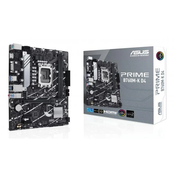 ASUS PRIME B760M-K D4 Intel B760 LGA 1700 micro ATX [90MB1DS0-M1EAY0]