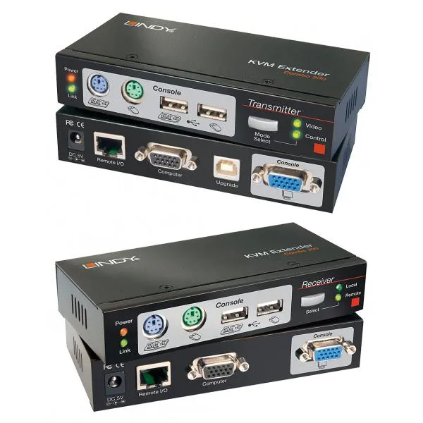 LINDY No. 39378 - Extender KVM Combo Cat.6 VGA, USB & PS/2, 300m [LIN-39378]