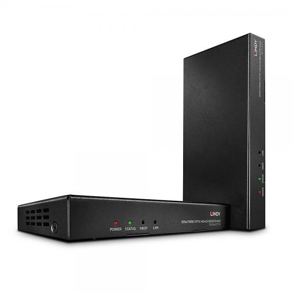 LINDY No. 38174 - Extender HDMI 4K60, IR, RS232 & Audio su Fibra Ottica, 300m/1000m [LIN-38174]