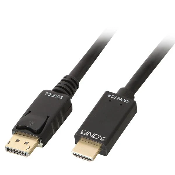 LINDY No. 36923 - Cavo adattatore da Display Port a HDMI 4K30Hz, 3m [LIN-36923]