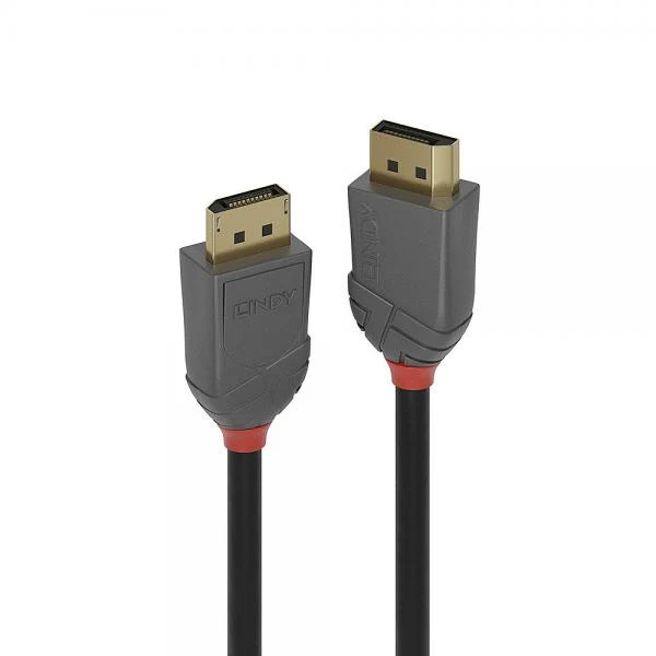 LINDY No. 36480 - Cavo DisplayPort 1.4 Anthra Line, 0.5m [LIN-36480]