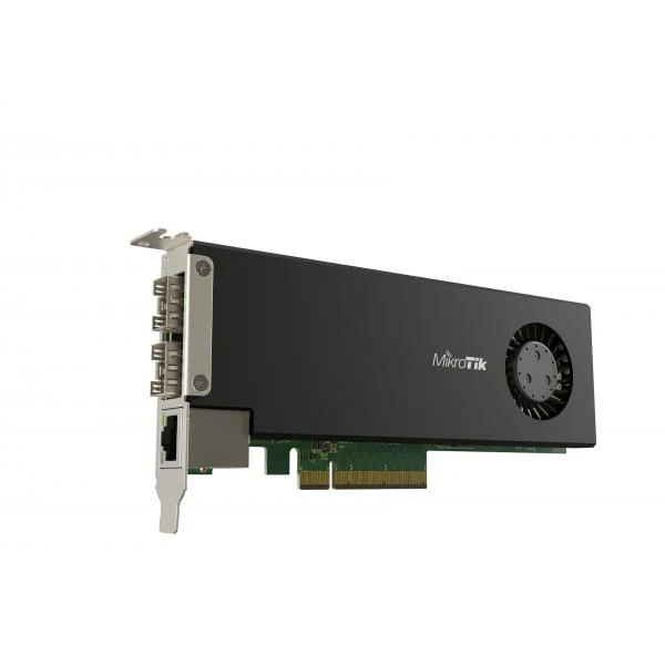 MikroTik, CCR2004-1G-2XS-PCIe Scheda router PCIe con 2 porte 25G SFP28, 1 porta Gigabit, CPU quad-core ARM, 4 GB RAM e RouterOS v7. [CCR2004-1G-2XS-PCIe]
