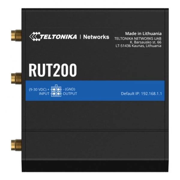 Teltonika-RUT200 e-SIM (Modulo QUECTEL EC200A-EU )-Compact, cost-effective and powerful industrial LTE router for professional applications [RUT200310000]