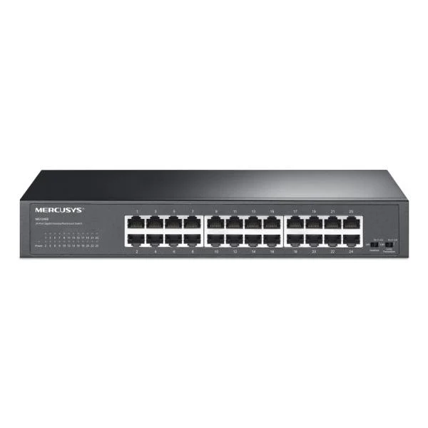 Mercusys MS124GS switch di rete Gigabit Ethernet (10/100/1000) Nero [MS124GS]