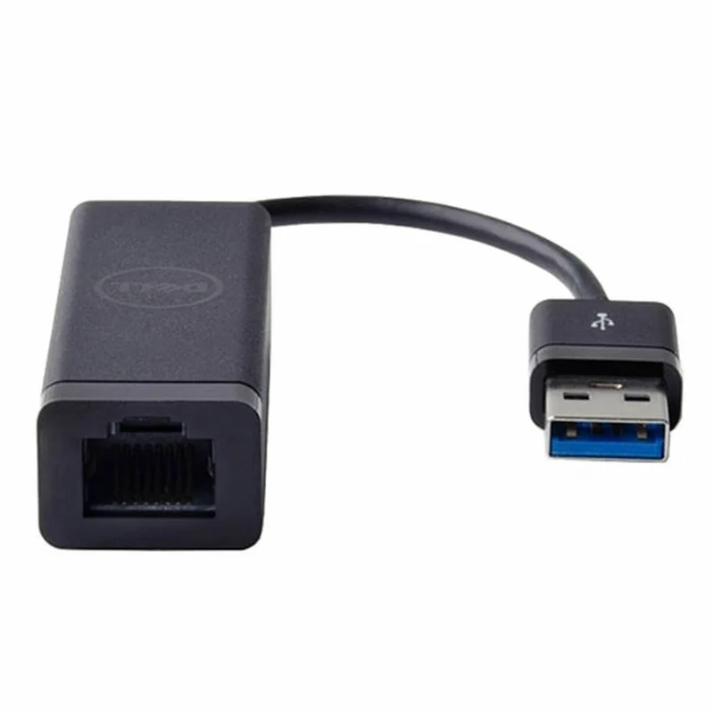 USB to Ethernet Adapter Dell 470-ABBT Black