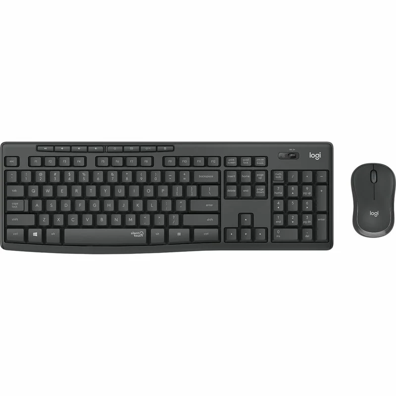 Keyboard and Wireless Mouse Logitech 920-009870 Wireless Black Grey Graphite Portuguese