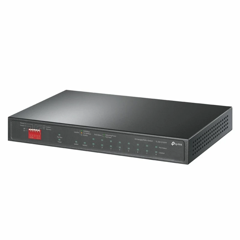 Switch TP-Link TL-SG1210PP Black
