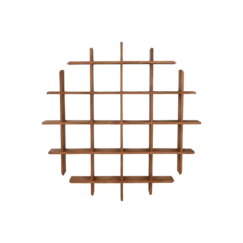 Shelves Home ESPRIT Teak 120 x 15 x 120 cm