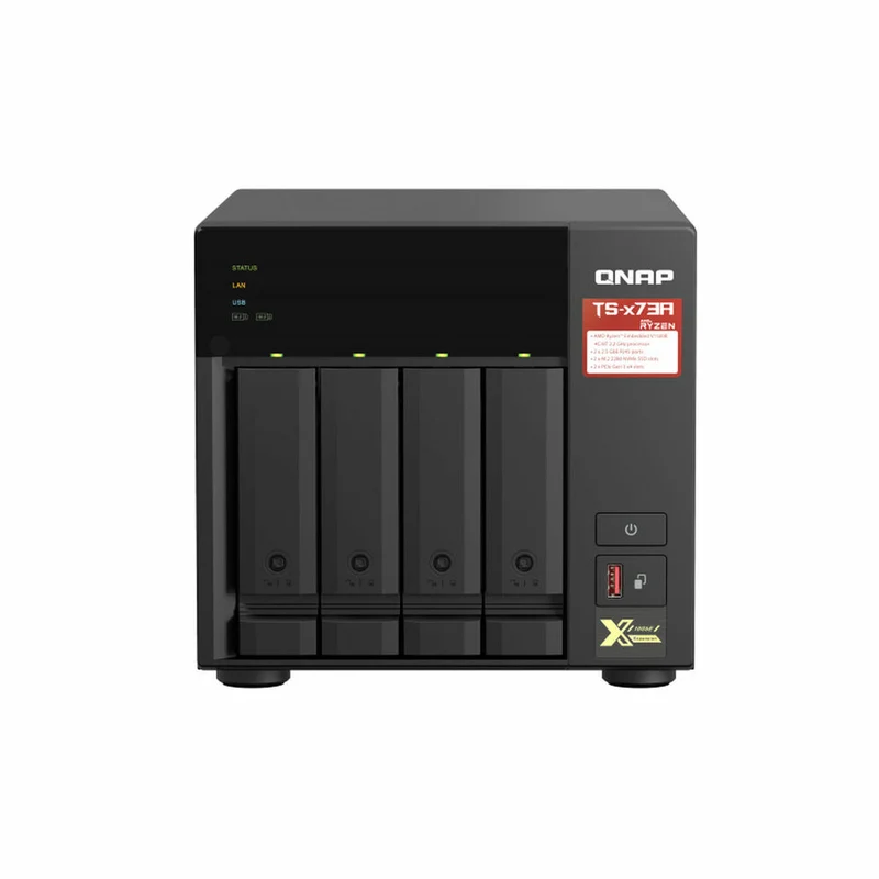 NAS Network Storage Qnap TS-473A Black AMD Ryzen V1500B