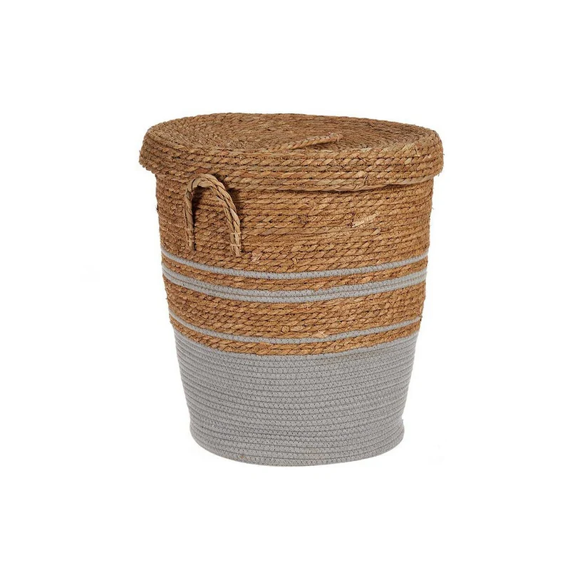 Basket Gift Decor Brown Grey Marine algae