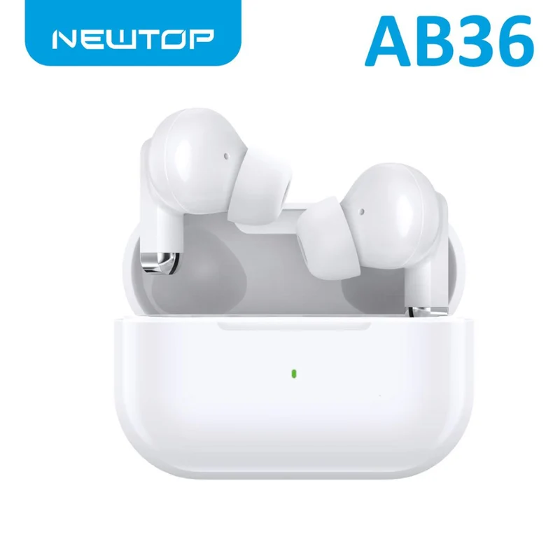 NewTop Auricolare Wireless 5.3 Bianco - Bluetooth con Qualità Audio HD