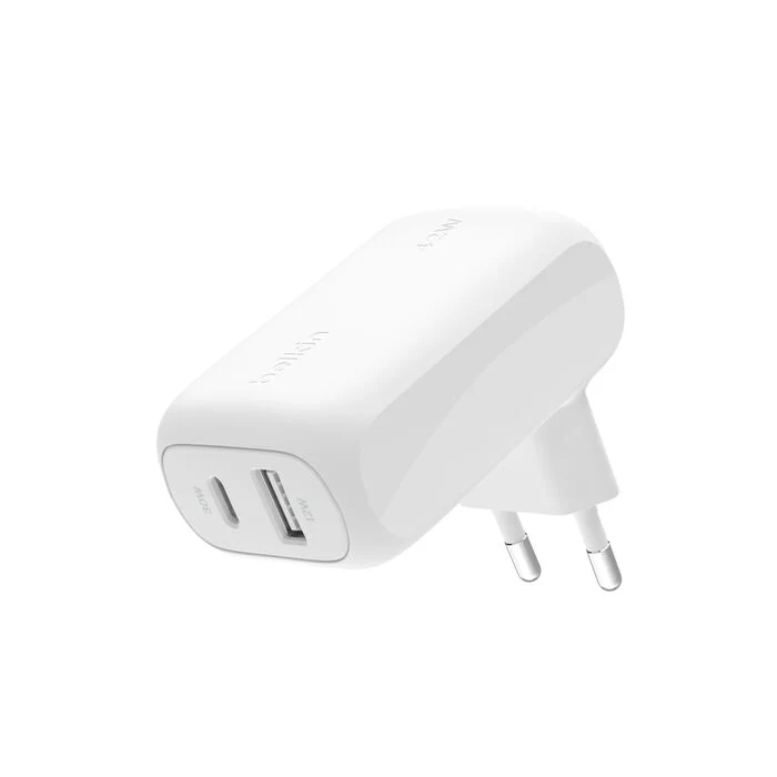 Doppio caricabatteria da parete da 42 W Belkin BoostCharge
