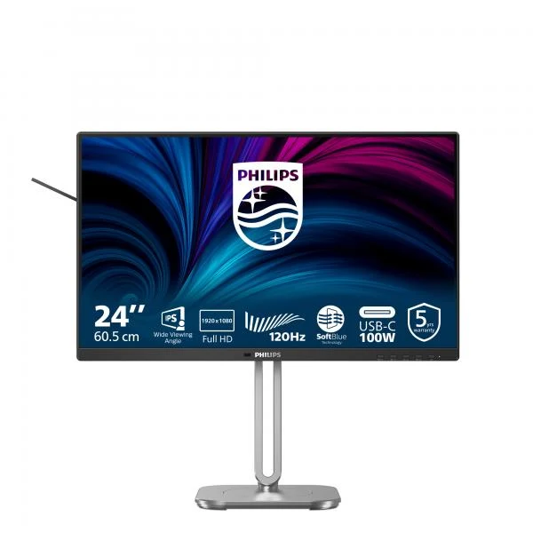 Philips Serie 4000 24B2U4301/00 Monitor PC 60,5 cm (23.8") 1920 x 1080 Pixel Full HD LCD Grigio [24B2U4301/00]