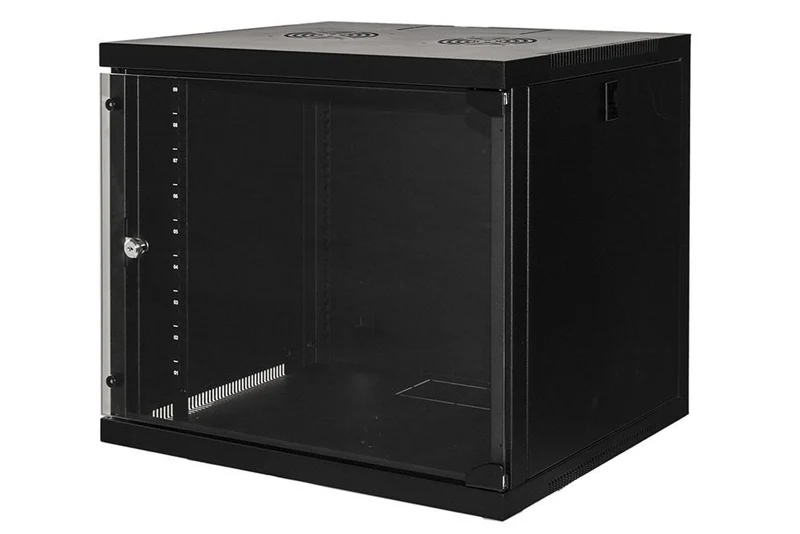 LINK Armadio Rack 19" 9 Unita' Da Muro Per Reti (A)485 X (L)540 X (P) 450 Mm Colore Nero Porta Vetro [LK1909UN]