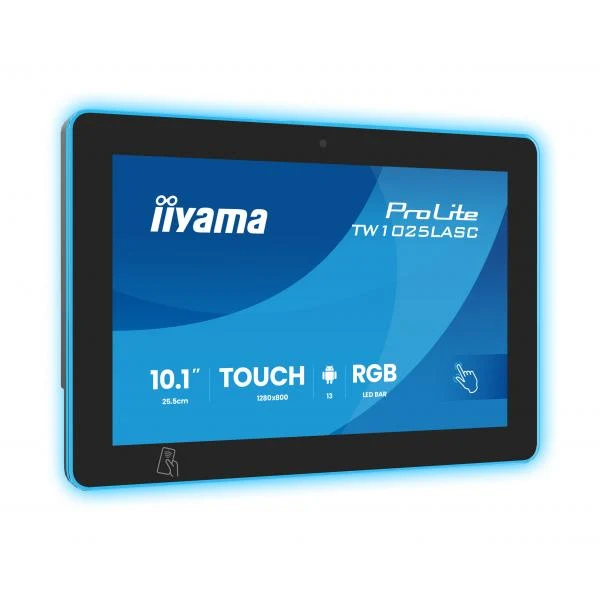 iiyama ProLite TW1025LASC-B3PNR Monitor PC 25,6 cm (10.1") 1280 x 800 Pixel WXGA LED Touch screen Multi utente Nero [TW1025LASC-B3PNR]
