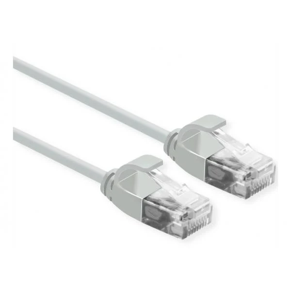 ROLINE CAVO DI RETE UTP DATA CENTER PATCHCORD CAT.6A/CLASSE EA, LSOH, SLIM, GRIGIO, 0.5M [21.15.3902]