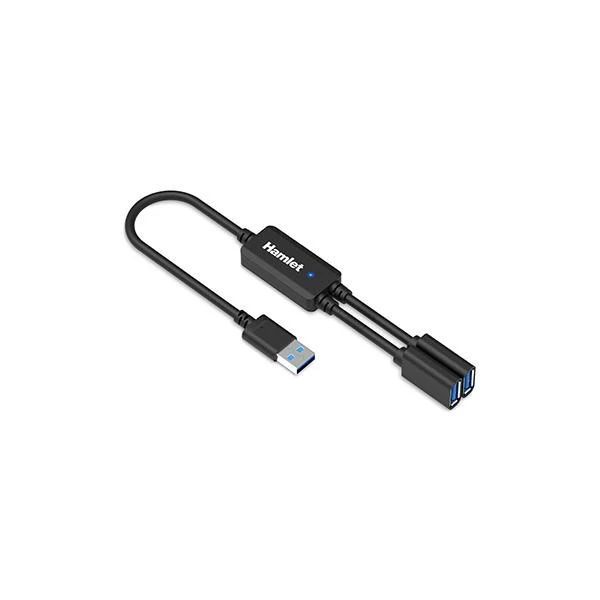 Hamlet XHUB-02UA-5GY hub di interfaccia USB 3.2 Gen 1 (3.1 Gen 1) Type-A 5000 Mbit/s Nero [XHUB-02UA-5GY]