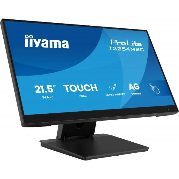 iiyama T2254MSC-B2AG Monitor PC 54,6 cm (21.5") 1920 x 1080 Pixel Full HD LED Touch screen Nero [T2254MSC-B2AG]