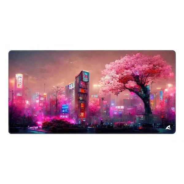 SHARKOON SKILLER SGP40 D4 MOUSEPAD TAPPETINO GAMING 1000 x 500 x 3 MM CITTA ROSA NEON [SKILLER SGP40 D4]