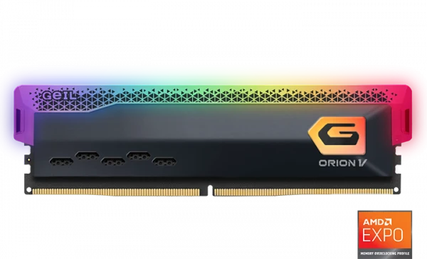 GEIL DIMM 16GB DDR5-6400MHZ DDR5 ORION V RGB-GRAY [GAVSG516GB6400C42ASC]