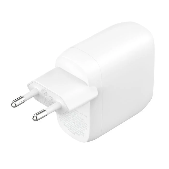 Belkin CARICABATTERIE DA PARETE DUAL 30W PORTA USB-C [WCB010VFWH]
