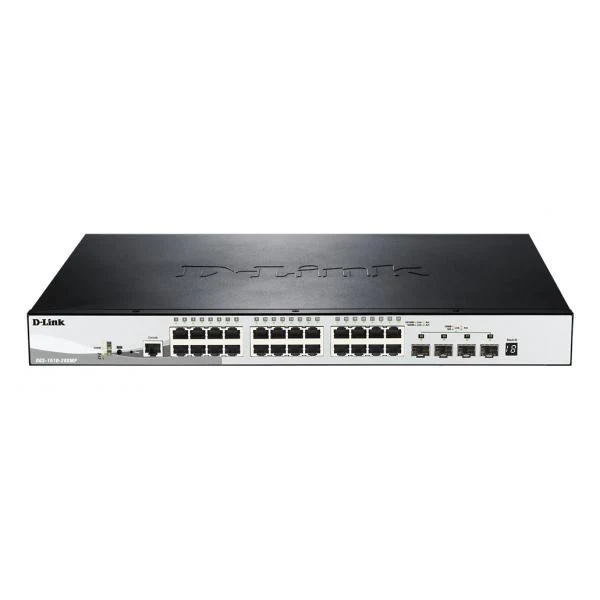 D-Link DGS-1510-28XMP Gestito L2/L3 Gigabit Ethernet (10/100/1000) Supporto Power over Ethernet (PoE) Nero, Grigio [DGS-1510-28XMP/E]